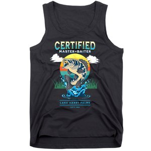 Certified Master Baiter Funny Fishing Tank Top