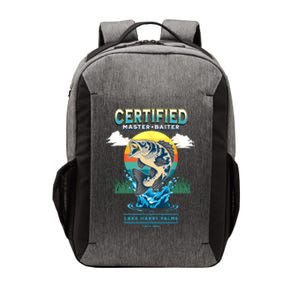 Certified Master Baiter Funny Fishing Vector Backpack