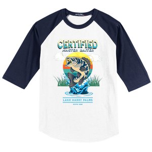 Certified Master Baiter Funny Fishing Baseball Sleeve Shirt