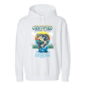 Certified Master Baiter Funny Fishing Garment-Dyed Fleece Hoodie