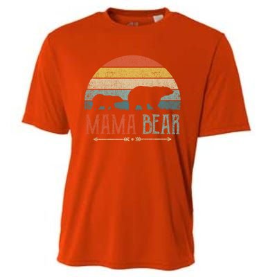 Cute Mama Bear Gift Vintage MotherS Day Retro Mom Cool Gift Cooling Performance Crew T-Shirt