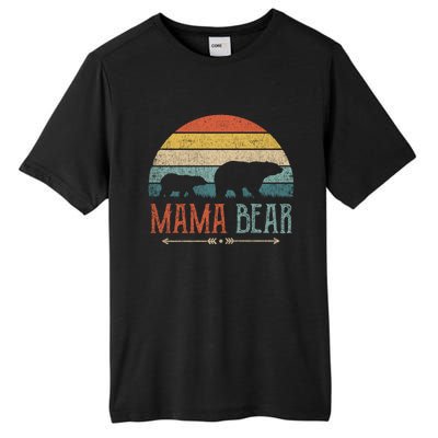 Cute Mama Bear Gift Vintage MotherS Day Retro Mom Cool Gift Tall Fusion ChromaSoft Performance T-Shirt