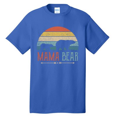 Cute Mama Bear Gift Vintage MotherS Day Retro Mom Cool Gift Tall T-Shirt