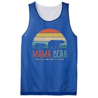 Cute Mama Bear Gift Vintage MotherS Day Retro Mom Cool Gift Mesh Reversible Basketball Jersey Tank