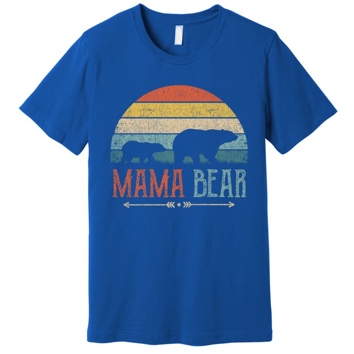 Cute Mama Bear Gift Vintage MotherS Day Retro Mom Cool Gift Premium T-Shirt