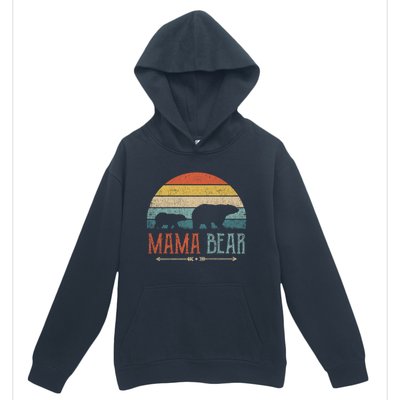 Cute Mama Bear Gift Vintage MotherS Day Retro Mom Cool Gift Urban Pullover Hoodie