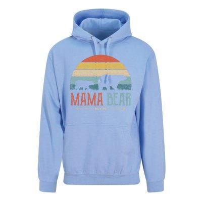 Cute Mama Bear Gift Vintage MotherS Day Retro Mom Cool Gift Unisex Surf Hoodie