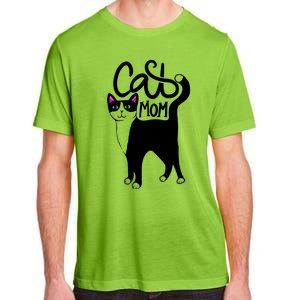 Cat Mom Black Cat Cute Adult ChromaSoft Performance T-Shirt