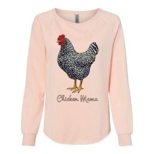 Chicken Mama Black Barred Plymouth Rock Hen Mom Bird Lovers Womens California Wash Sweatshirt