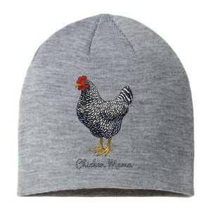 Chicken Mama Black Barred Plymouth Rock Hen Mom Bird Lovers Sustainable Beanie