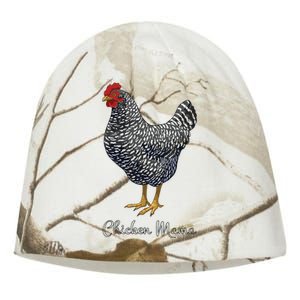 Chicken Mama Black Barred Plymouth Rock Hen Mom Bird Lovers Kati - Camo Knit Beanie