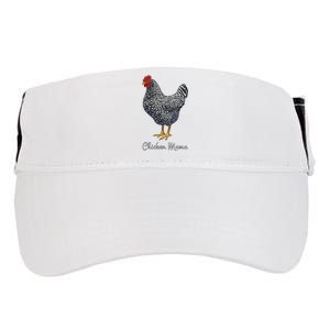 Chicken Mama Black Barred Plymouth Rock Hen Mom Bird Lovers Adult Drive Performance Visor