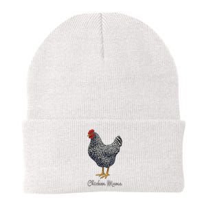 Chicken Mama Black Barred Plymouth Rock Hen Mom Bird Lovers Knit Cap Winter Beanie