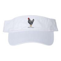 Chicken Mama Black Barred Plymouth Rock Hen Mom Bird Lovers Valucap Bio-Washed Visor