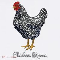 Chicken Mama Black Barred Plymouth Rock Hen Mom Bird Lovers Kids T-Shirt