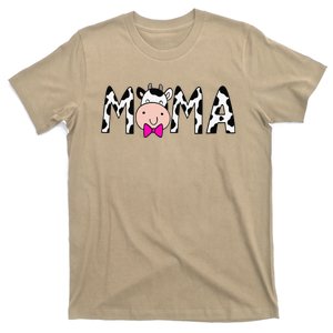 Cow Mama Birthday Family Matching Mothers Day Bboy Cute Farm T-Shirt