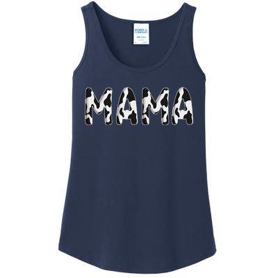 Cow Mama Birthday Family Matching Mothers Day Bboy Farm Ladies Essential Tank