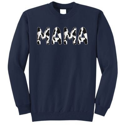 Cow Mama Birthday Family Matching Mothers Day Bboy Farm Tall Sweatshirt