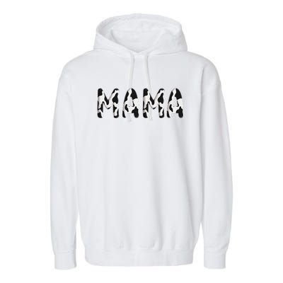 Cow Mama Birthday Family Matching Mothers Day Bboy Farm Garment-Dyed Fleece Hoodie