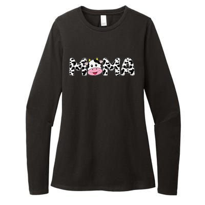 Cow Mama Birthday Family Matching Mother's Day Bboy Farm Womens CVC Long Sleeve Shirt