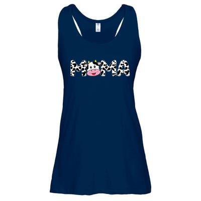 Cow Mama Birthday Family Matching Mother's Day Bboy Farm Ladies Essential Flowy Tank