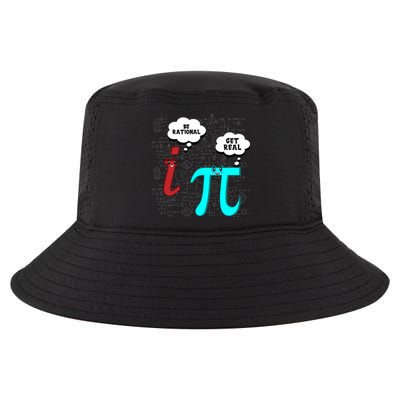 Cute Math Be Rational Get Real Funny Mathematics Pun Gift Cool Comfort Performance Bucket Hat