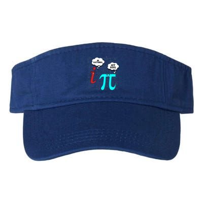 Cute Math Be Rational Get Real Funny Mathematics Pun Gift Valucap Bio-Washed Visor