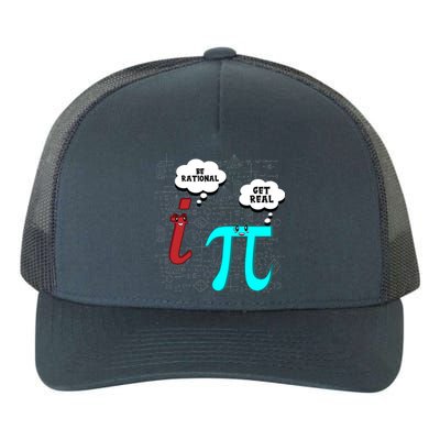 Cute Math Be Rational Get Real Funny Mathematics Pun Gift Yupoong Adult 5-Panel Trucker Hat