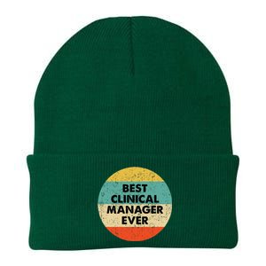 Clinical Manager Best Clinical Manager Ever Knit Cap Winter Beanie