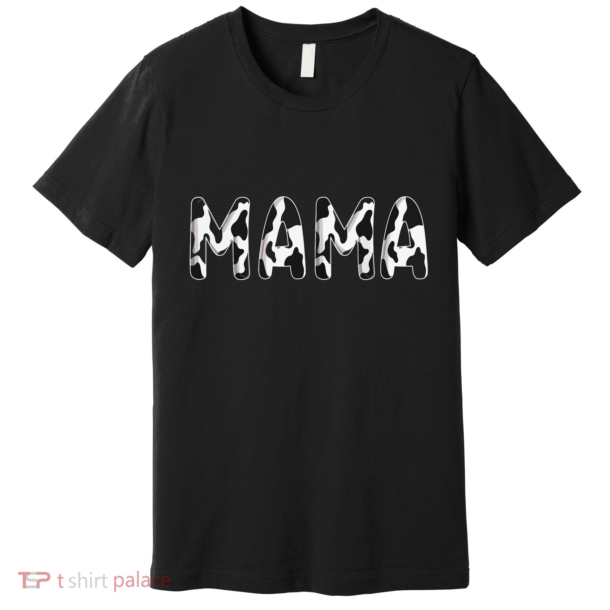 Cow Mama Birthday Family Matching Mothers Farm Premium T-Shirt