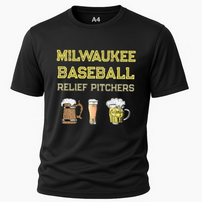 Classic Milwaukee Baseball & Beer Fan Retro Wisconsin Cooling Performance Crew T-Shirt