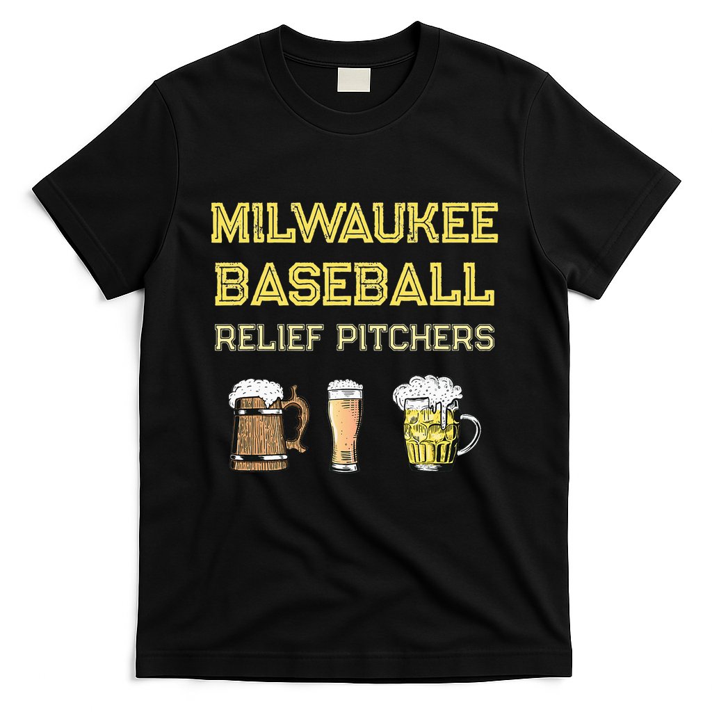 Classic Milwaukee Baseball & Beer Fan Retro Wisconsin T-Shirt