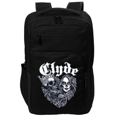 Couple Matching Bonnie & Clyde Chicano Style Heart Tattoo Outfit For Couples Impact Tech Backpack