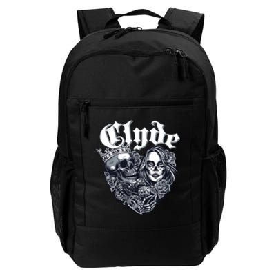 Couple Matching Bonnie & Clyde Chicano Style Heart Tattoo Outfit For Couples Daily Commute Backpack