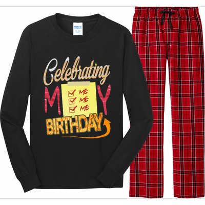 Celebrating My Birthday Long Sleeve Pajama Set