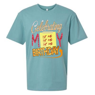 Celebrating My Birthday Sueded Cloud Jersey T-Shirt