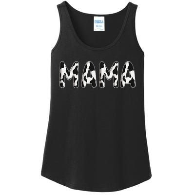 Cow Mama Birthday Family Matching Mothers Day Farm Ladies Essential Tank