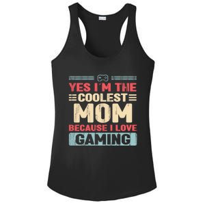 Coolest Mom Because Love Gaming Funny Design Gift Ladies PosiCharge Competitor Racerback Tank