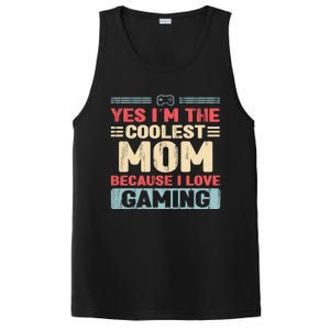 Coolest Mom Because Love Gaming Funny Design Gift PosiCharge Competitor Tank