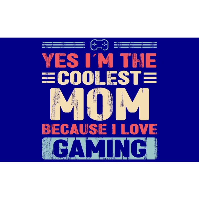 Coolest Mom Because Love Gaming Funny Design Gift Bumper Sticker