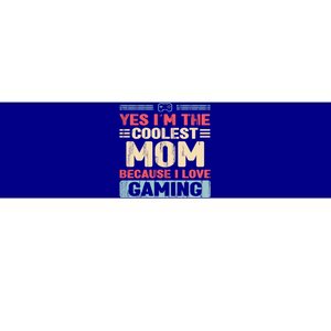 Coolest Mom Because Love Gaming Funny Design Gift Bumper Sticker