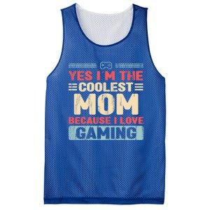 Coolest Mom Because Love Gaming Funny Design Gift Mesh Reversible Basketball Jersey Tank