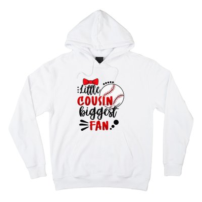 Cute Matching Baseball Family Little Cousin Biggest Fan Hoodie