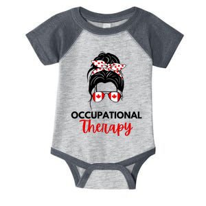 Canadian Messy Bun Occupational Therapy OT Therapist Assisstant Infant Baby Jersey Bodysuit