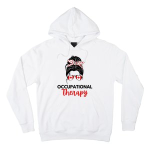 Canadian Messy Bun Occupational Therapy OT Therapist Assisstant Hoodie