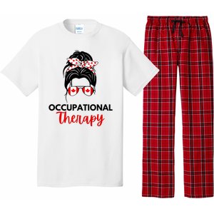 Canadian Messy Bun Occupational Therapy OT Therapist Assisstant Pajama Set