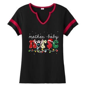 Christmas Mother Baby Nurses Wrap The Best Gifts Ladies Halftime Notch Neck Tee