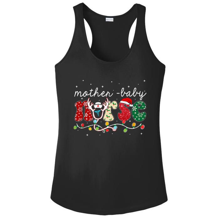 Christmas Mother Baby Nurses Wrap The Best Gifts Ladies PosiCharge Competitor Racerback Tank