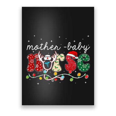 Christmas Mother Baby Nurses Wrap The Best Gifts Poster