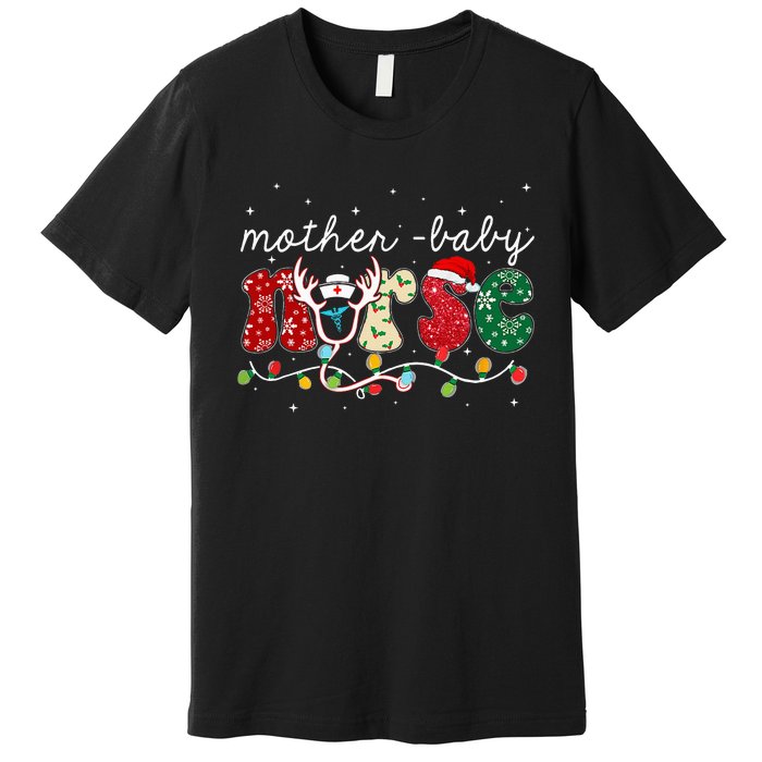 Christmas Mother Baby Nurses Wrap The Best Gifts Premium T-Shirt